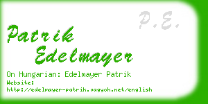 patrik edelmayer business card